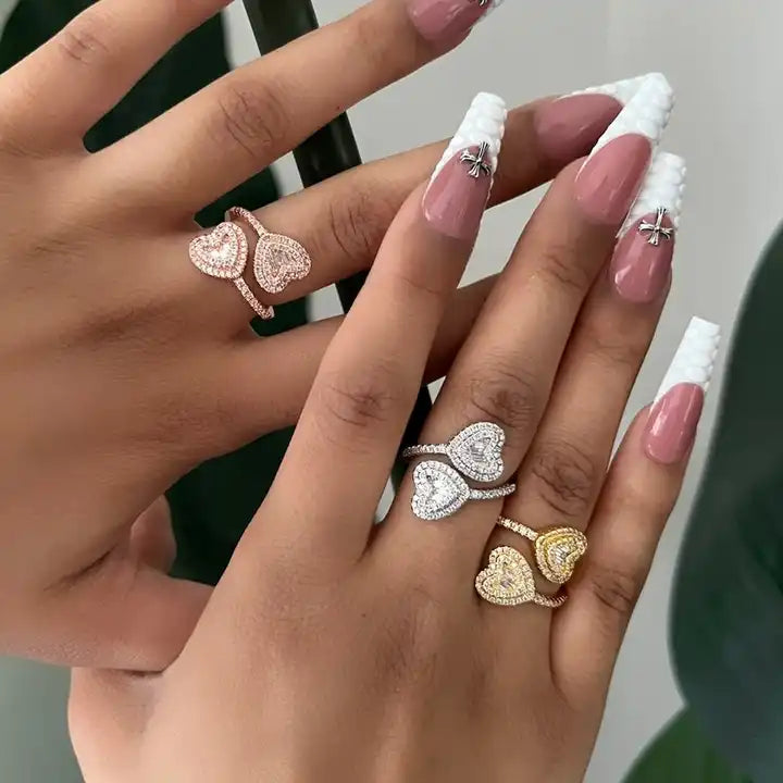 Double Love Ring - Silver