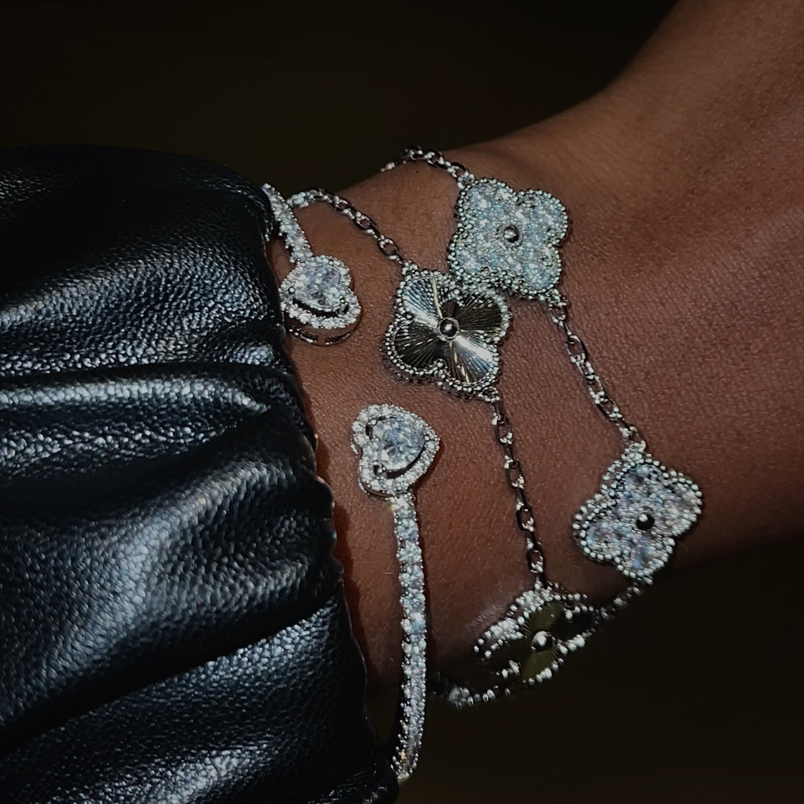 Sweetheart Bangle - Silver