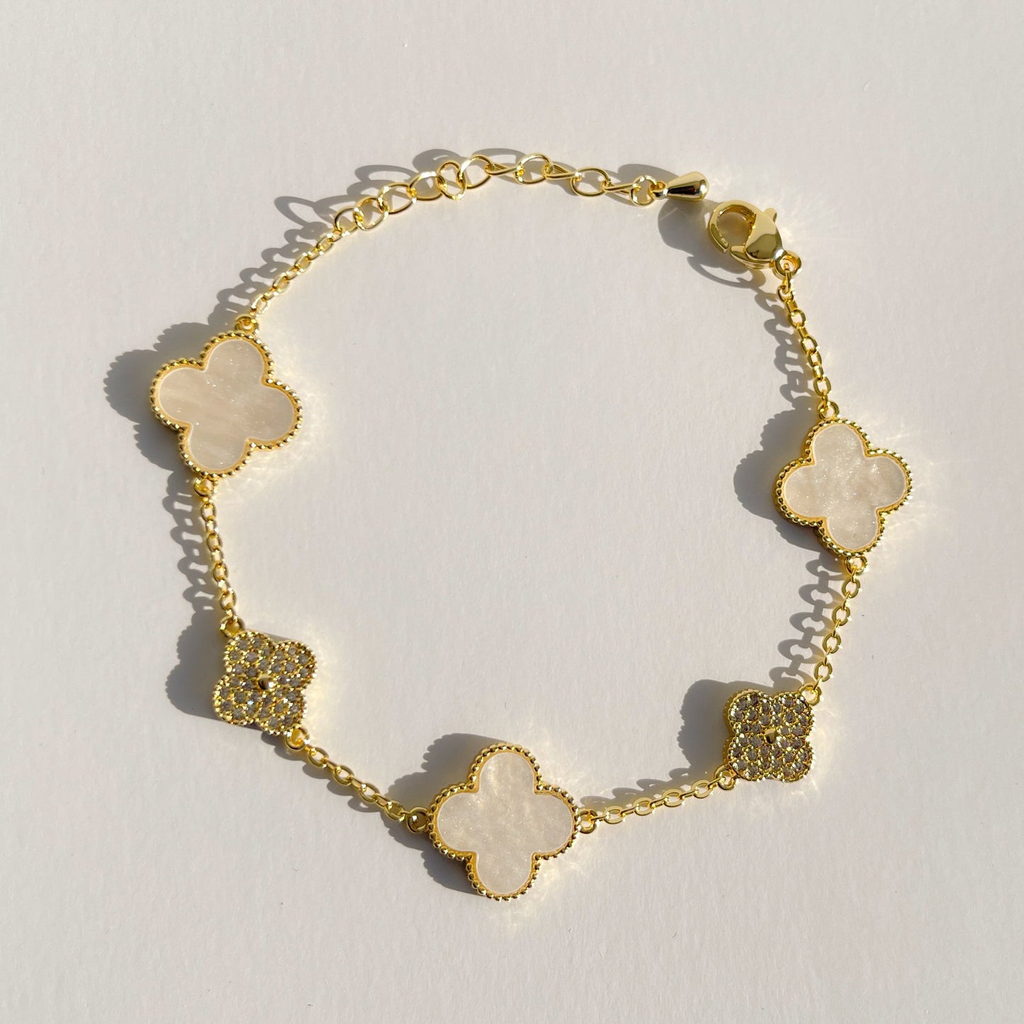 Charisma Clover bracelet - White Diamond