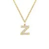 Crystal Initial Charm Necklace