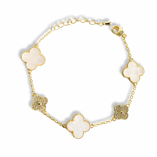 Charisma Clover bracelet - White Diamond