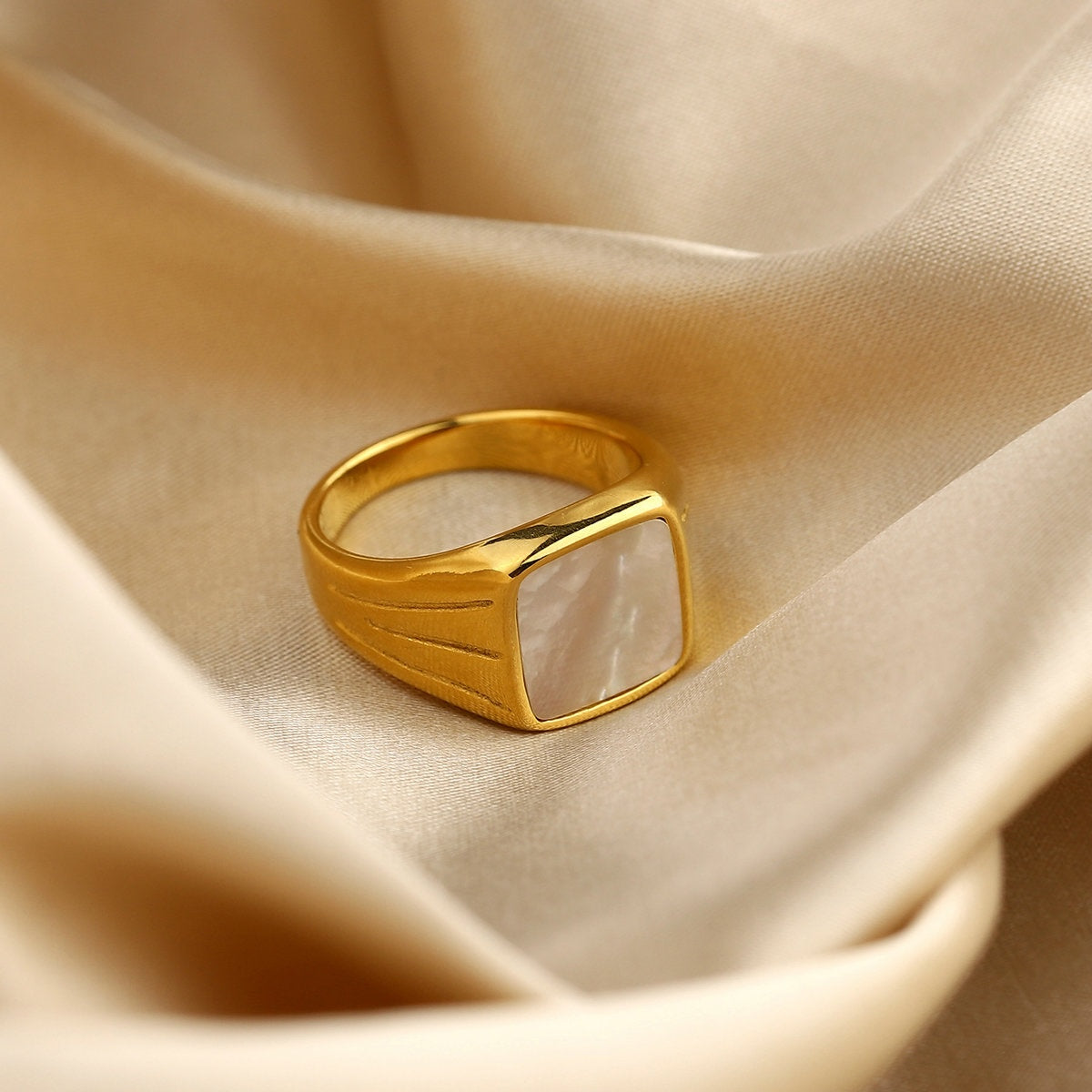 Stellar Moonstone Ring