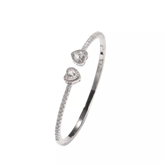 Sweetheart Bangle - Silver