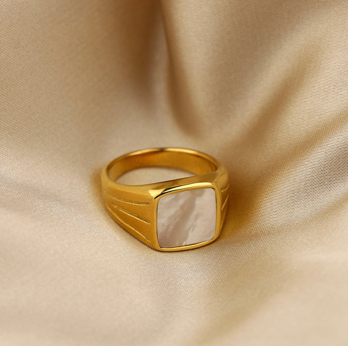 Stellar Moonstone Ring