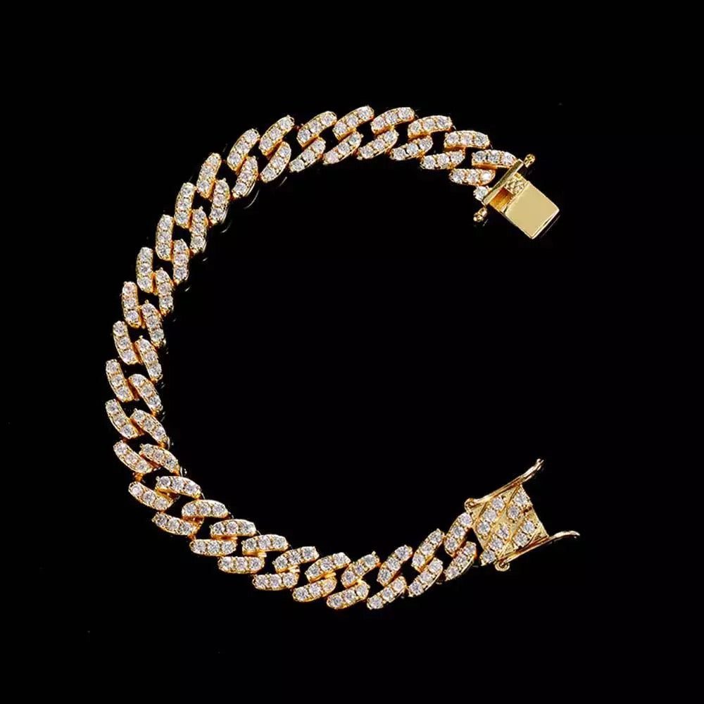 Diamond Cuban Link Anklet