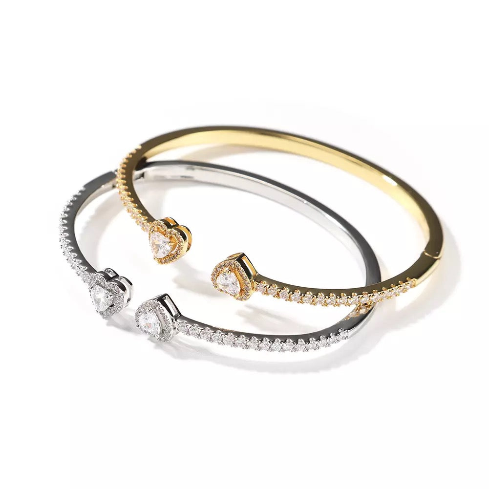 Sweetheart Bangle - Silver