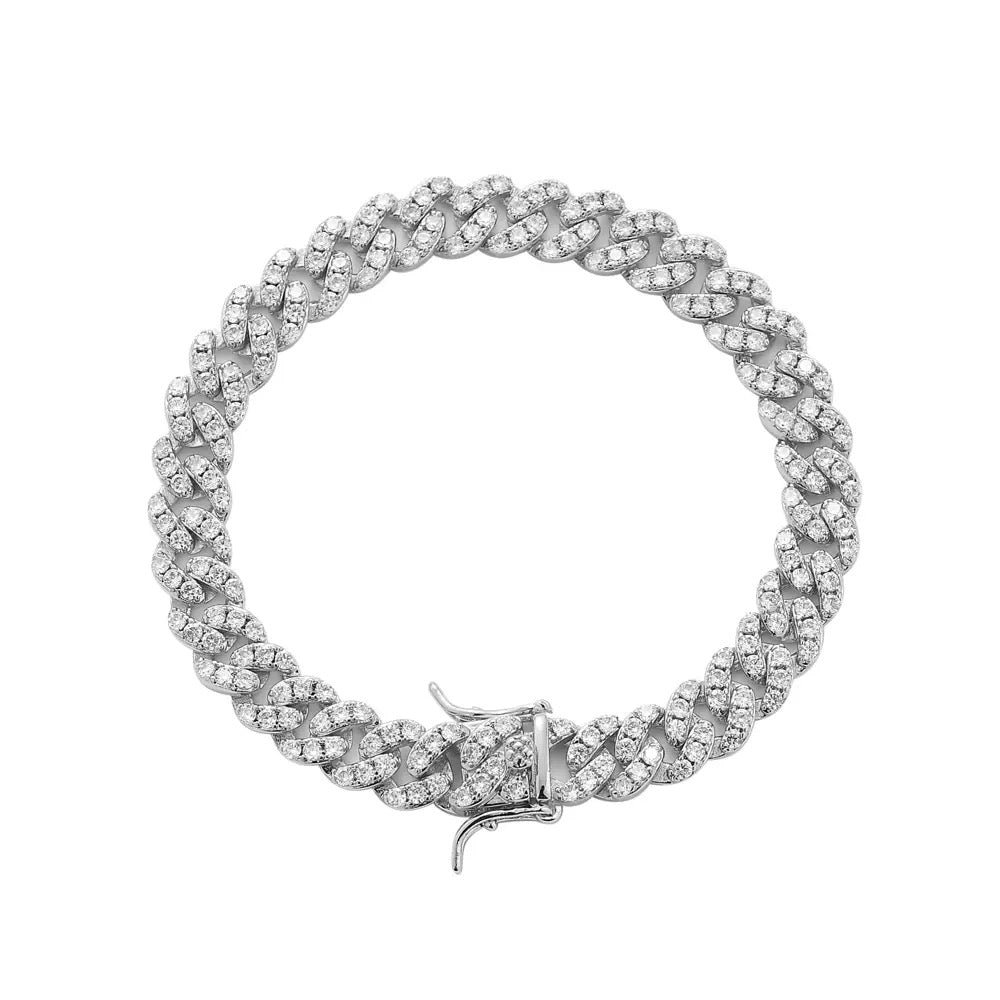 Diamond Cuban Link Anklet