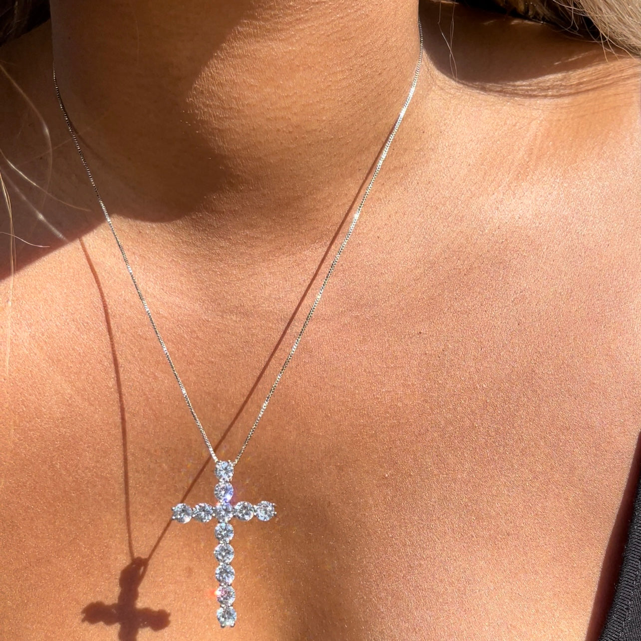 Beaming Cross Necklace