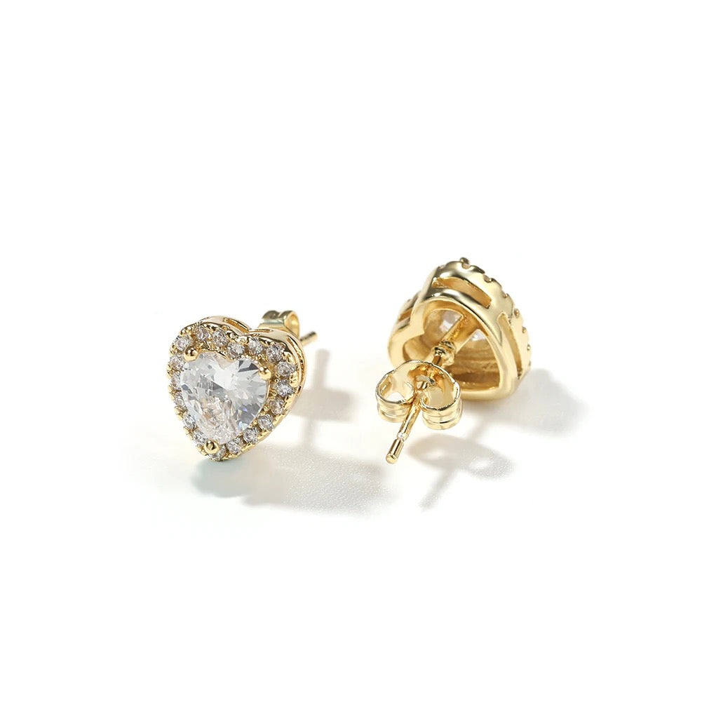 Sweetheart Stud Earrings