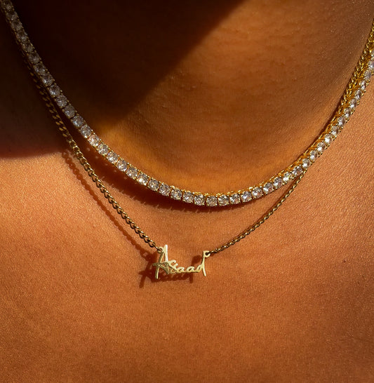 Mini Dainty Cuban Name Necklace