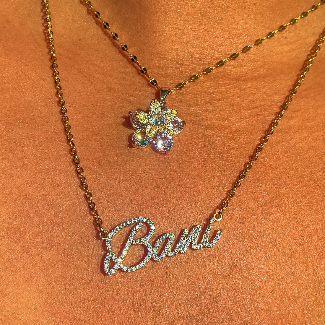 Diamond Cursive Name Necklace - Stainless Steel – Solstress