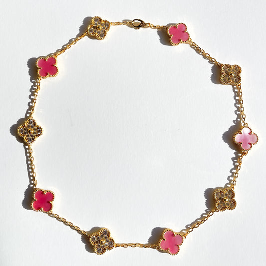 Pink Diamond Treasure Necklace (Gold)