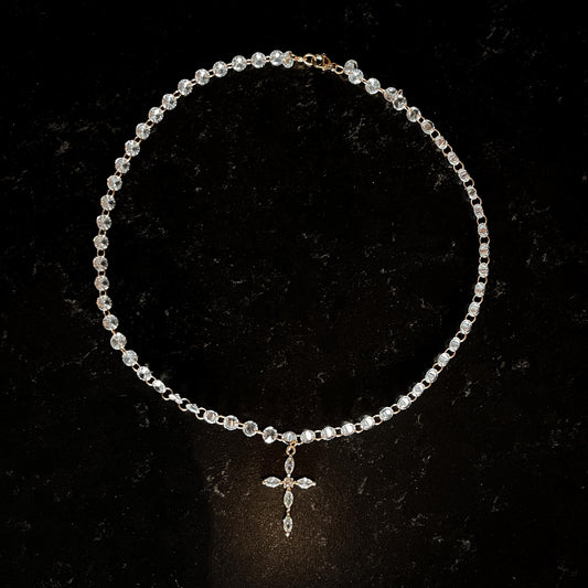 Grace Crystal Cross Necklace