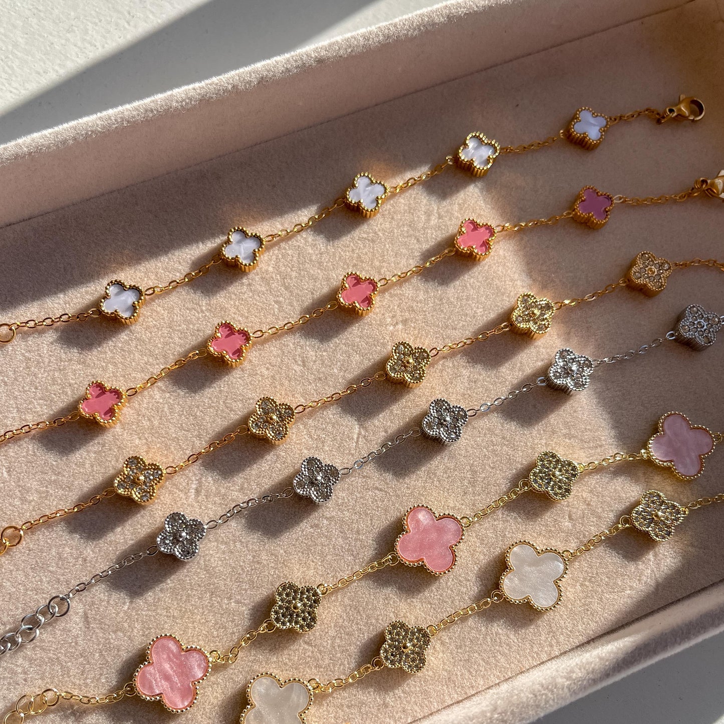 Mini Treasure Bracelet - Silver Diamond