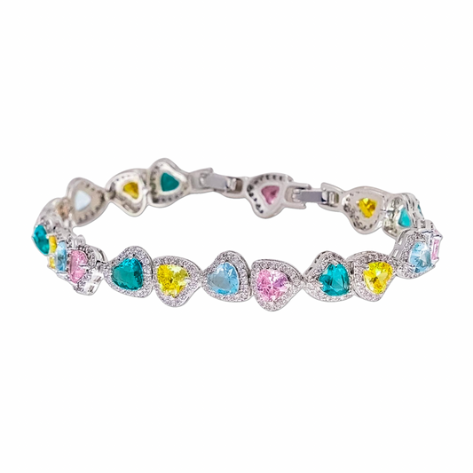 Sweetheart Tennis Bracelet