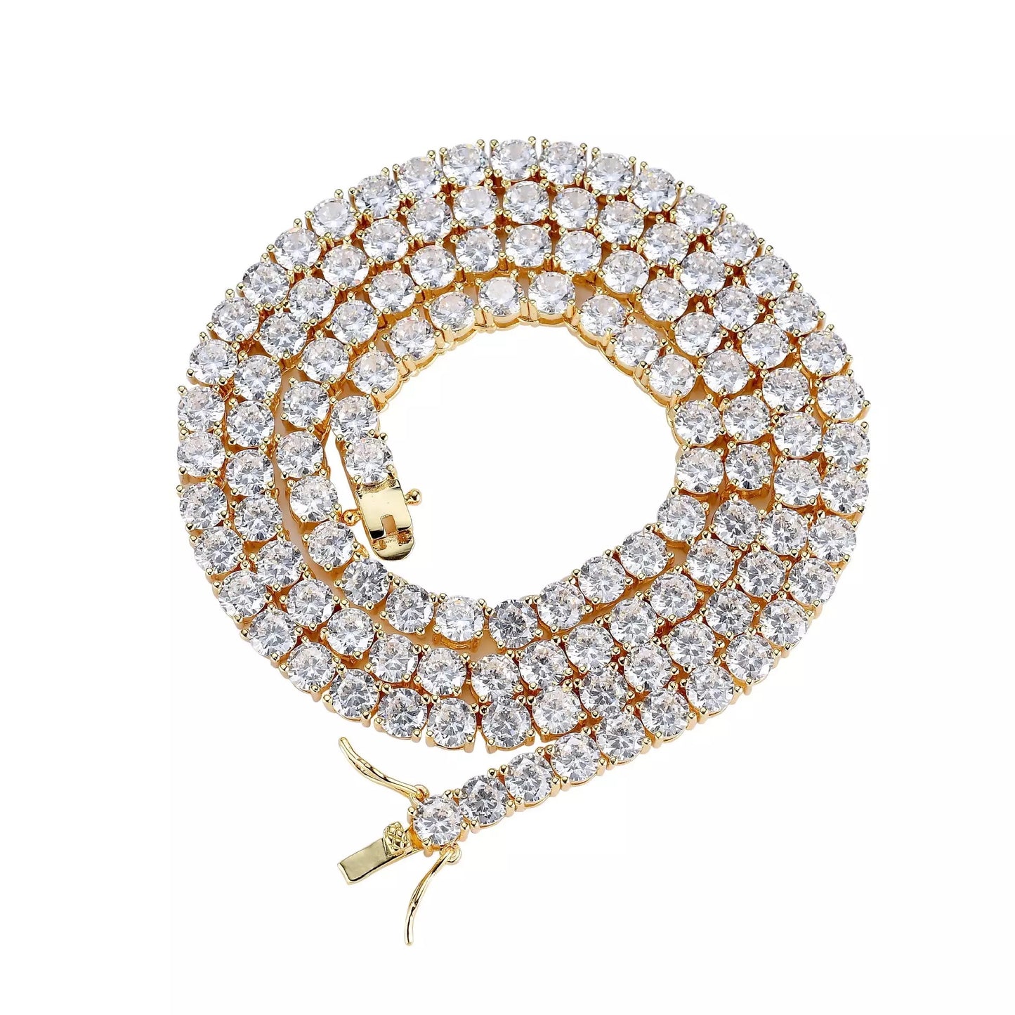 Classic Tennis Necklace - Gold